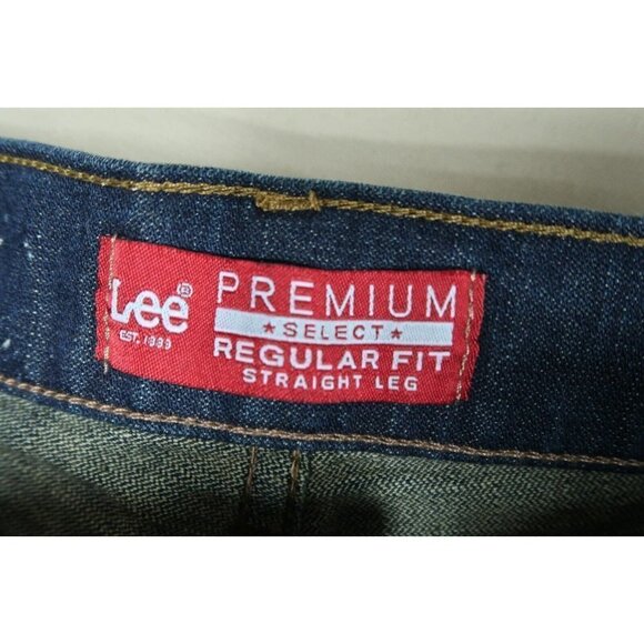Lee Jeans Premium Select Regular Fit Straight Fit Dark Wash Denim Men's 30x25 - Picture 11 of 11